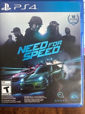 Need for Speed (PS4) - Ghost / Electronic Arts - Black & Blue Cover